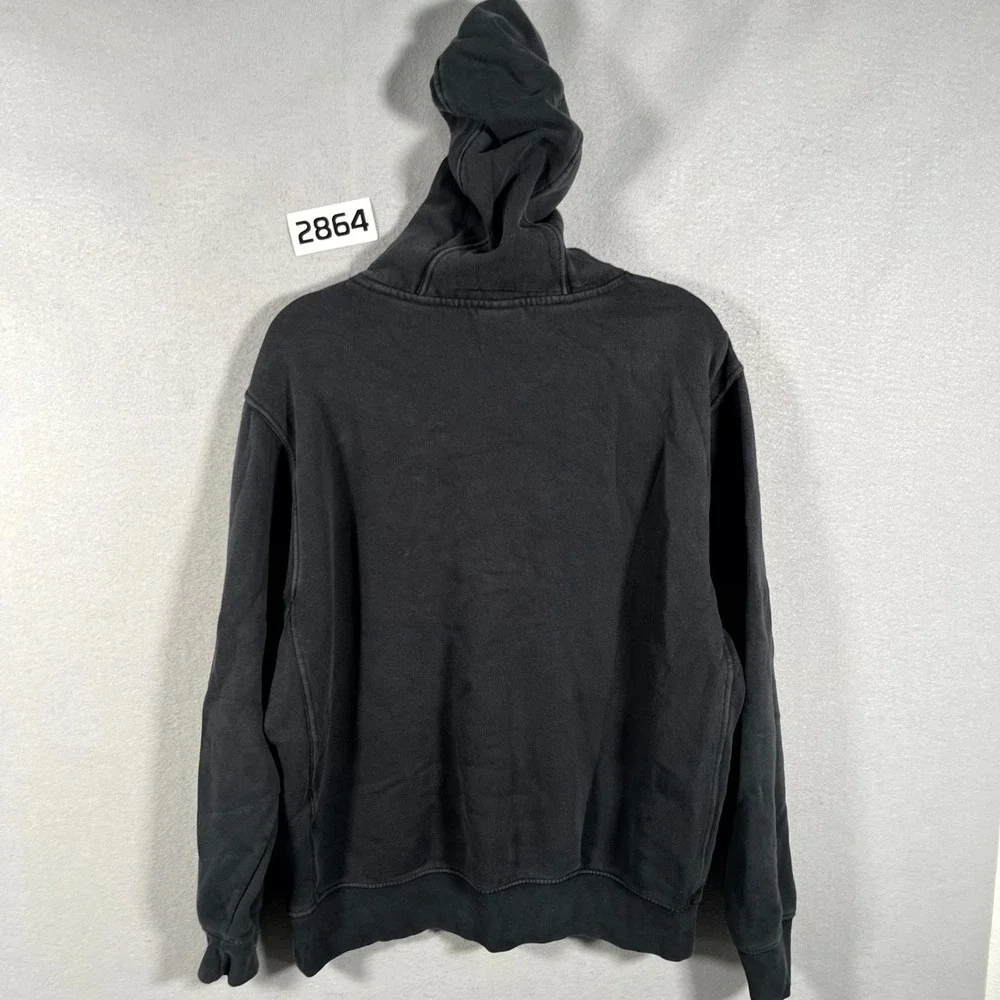 Nike Sportswear Hoodie Mens Medium Black Butterfly Floral Embroidered‎ Fleece